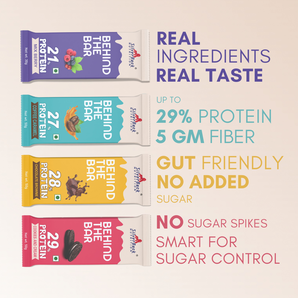 Silverback Nutrition Behind The Bar Protein Bar Box of 6 High-Protein Snack