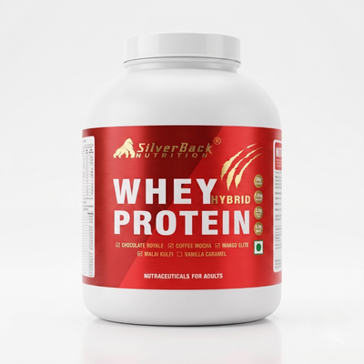 SilverBack Nutrition Whey Hybrid Protein 24 G Protein | easy on Gut | No Added Sugar