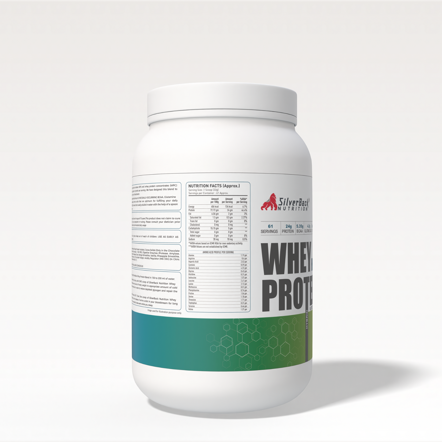 Silverback Muscle Starter Combo (Whey Protein 1.82 lbs + Creatine 100g)