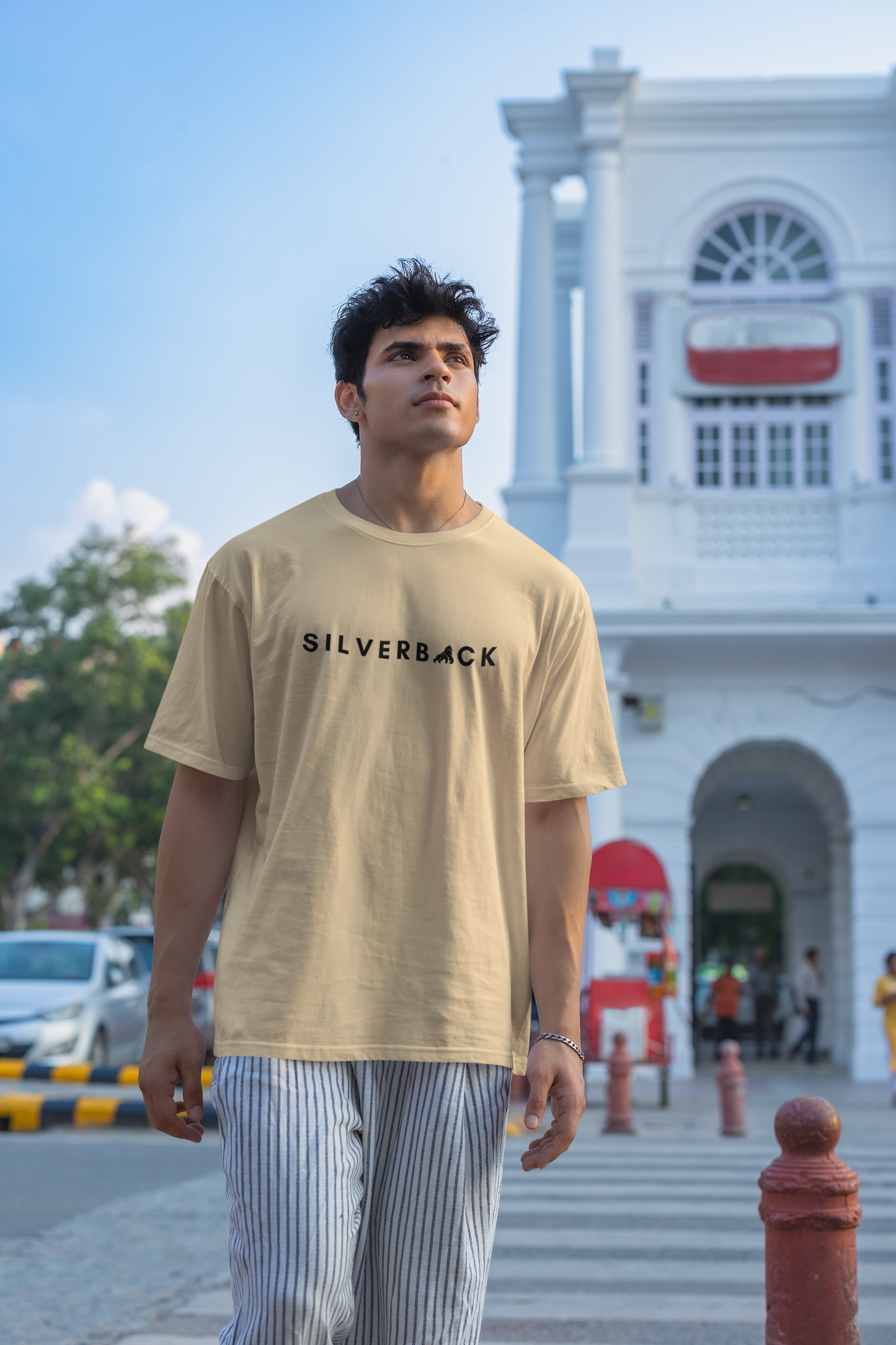 Silverback Oversized Men Cotton T Shirt