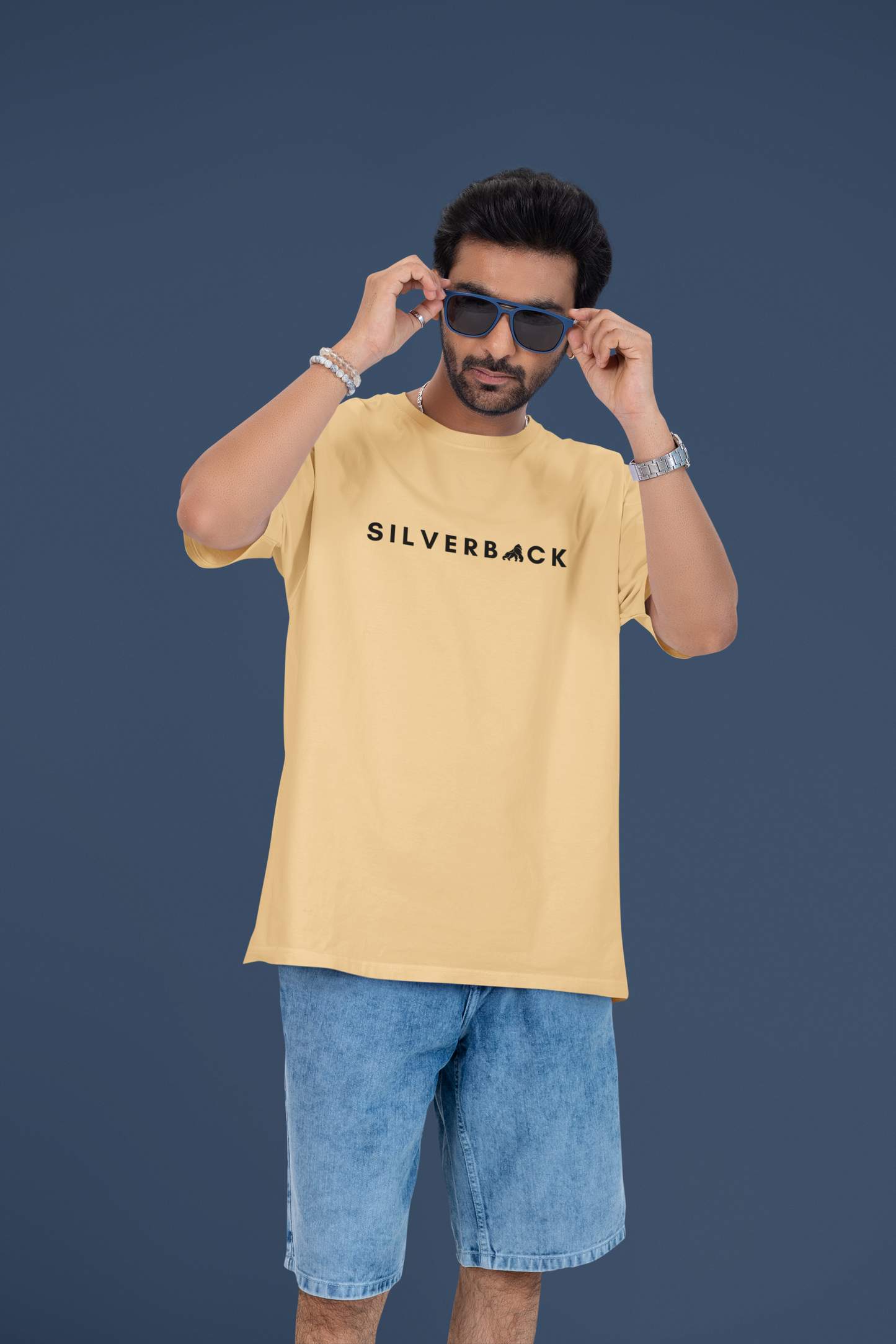 Silverback Oversized Men Cotton T Shirt