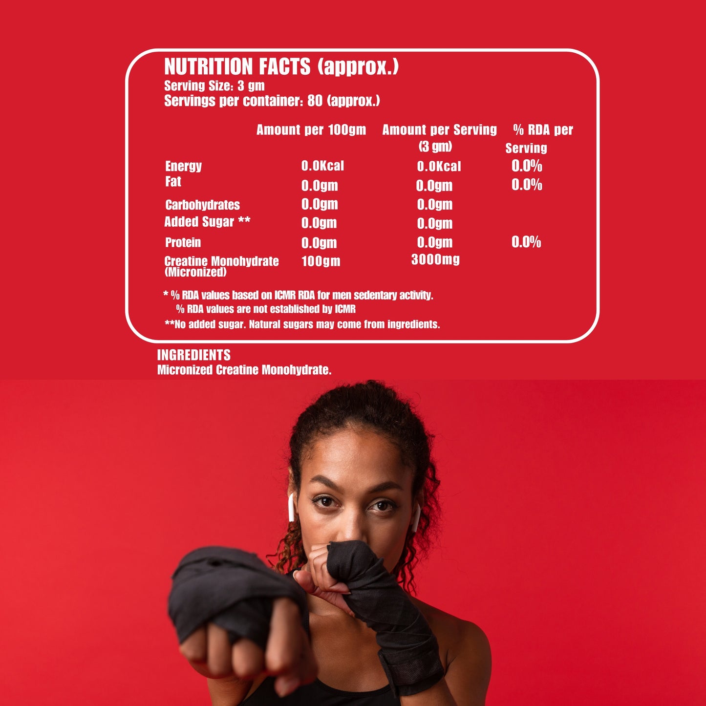 Micronized Creatine Rush 240 Gm (80 serv) unflavored