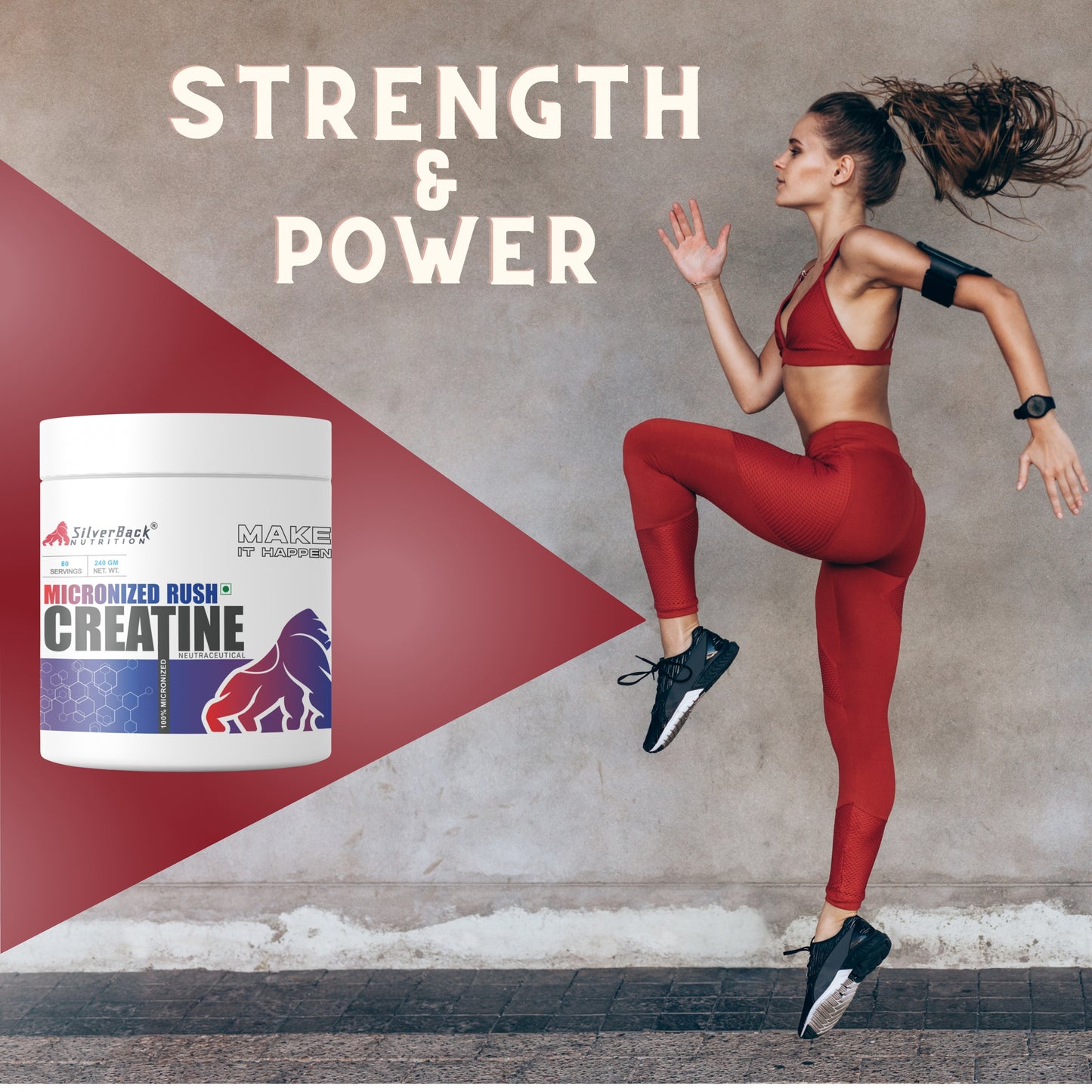 Micronized Creatine Rush 100 Gm (33 serv) unflavored