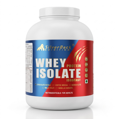 SilverBack Nutrition Whey Protein Isolate  25 G Protein | easy on Gut | No Added Sugar
