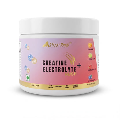 SILVERBACK NUTRITION CREATINE POWDER 150G | WITH ELECTROLYTES, FENUGREEK & PUMPKIN SEED EXTRACT | STRENGTH, ENERGY & RECOVERY FOR WOMEN