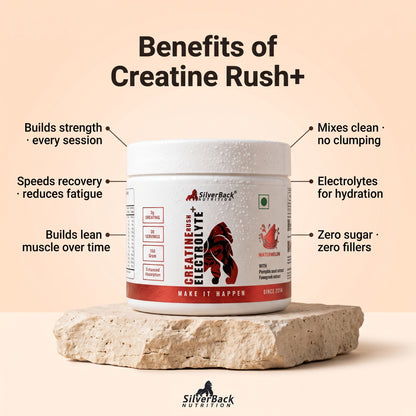 Silverback Nutrition Creatine Powder 150g | With Electrolytes, Fenugreek & Pumpkin Seed Extract | Faster Absorption, Muscle Strength & Recovery