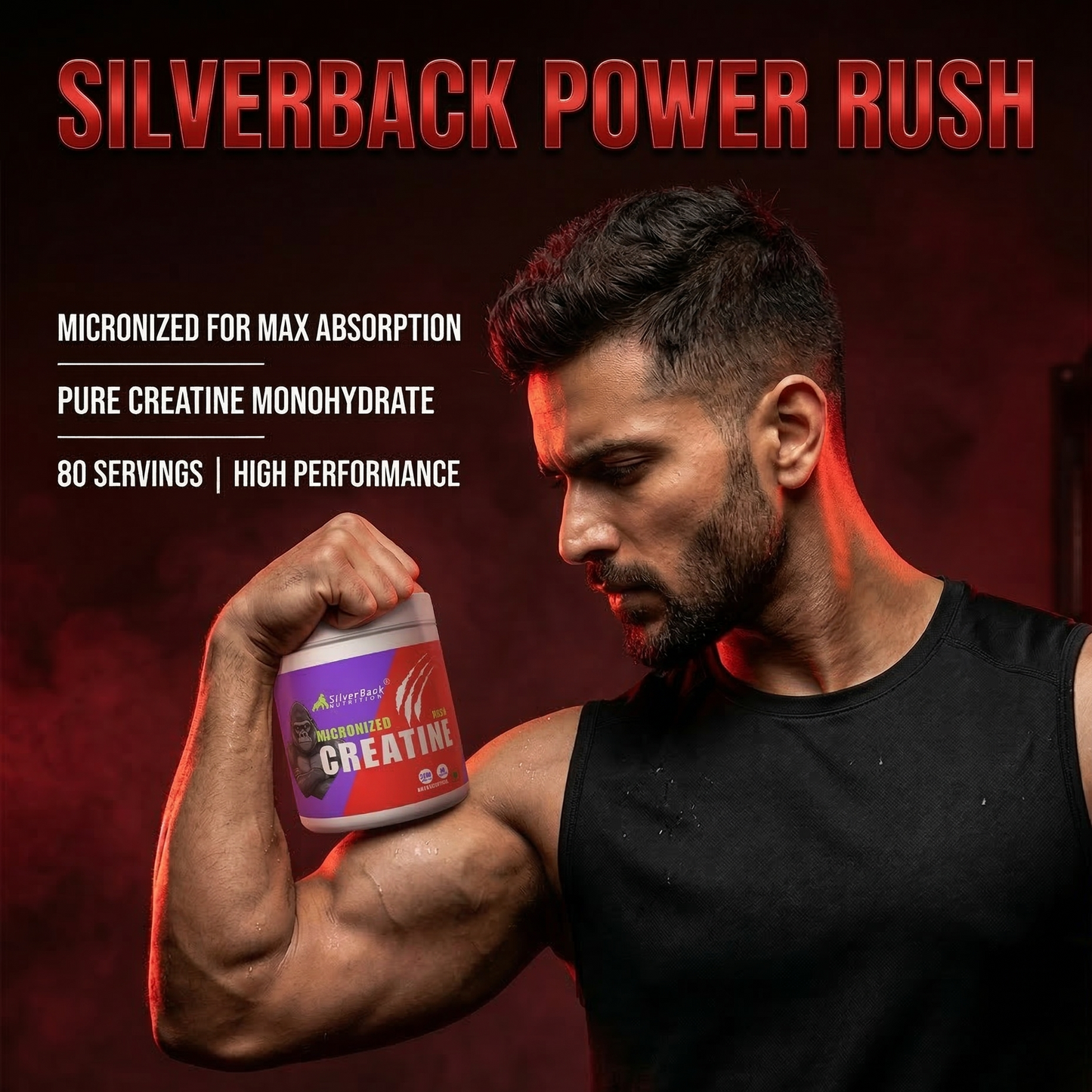 Micronized Creatine Rush 240 Gm (80 serv) unflavored