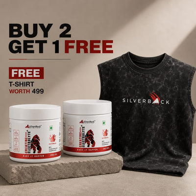 Silverback Nutrition Creatine Powder 150g | With Electrolytes, Fenugreek & Pumpkin Seed Extract | Faster Absorption, Muscle Strength & Recovery