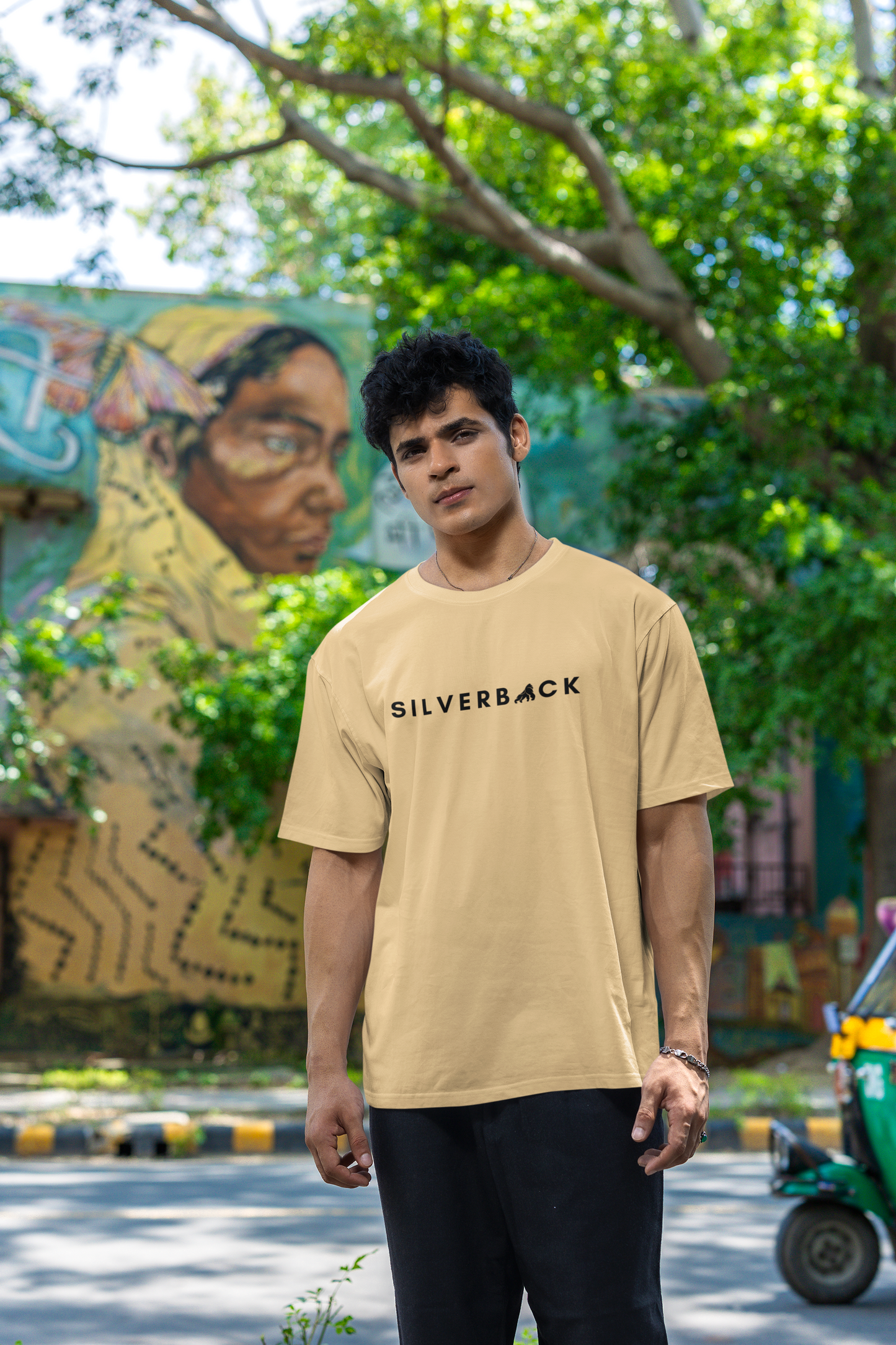 Silverback Oversized Men Cotton T Shirt