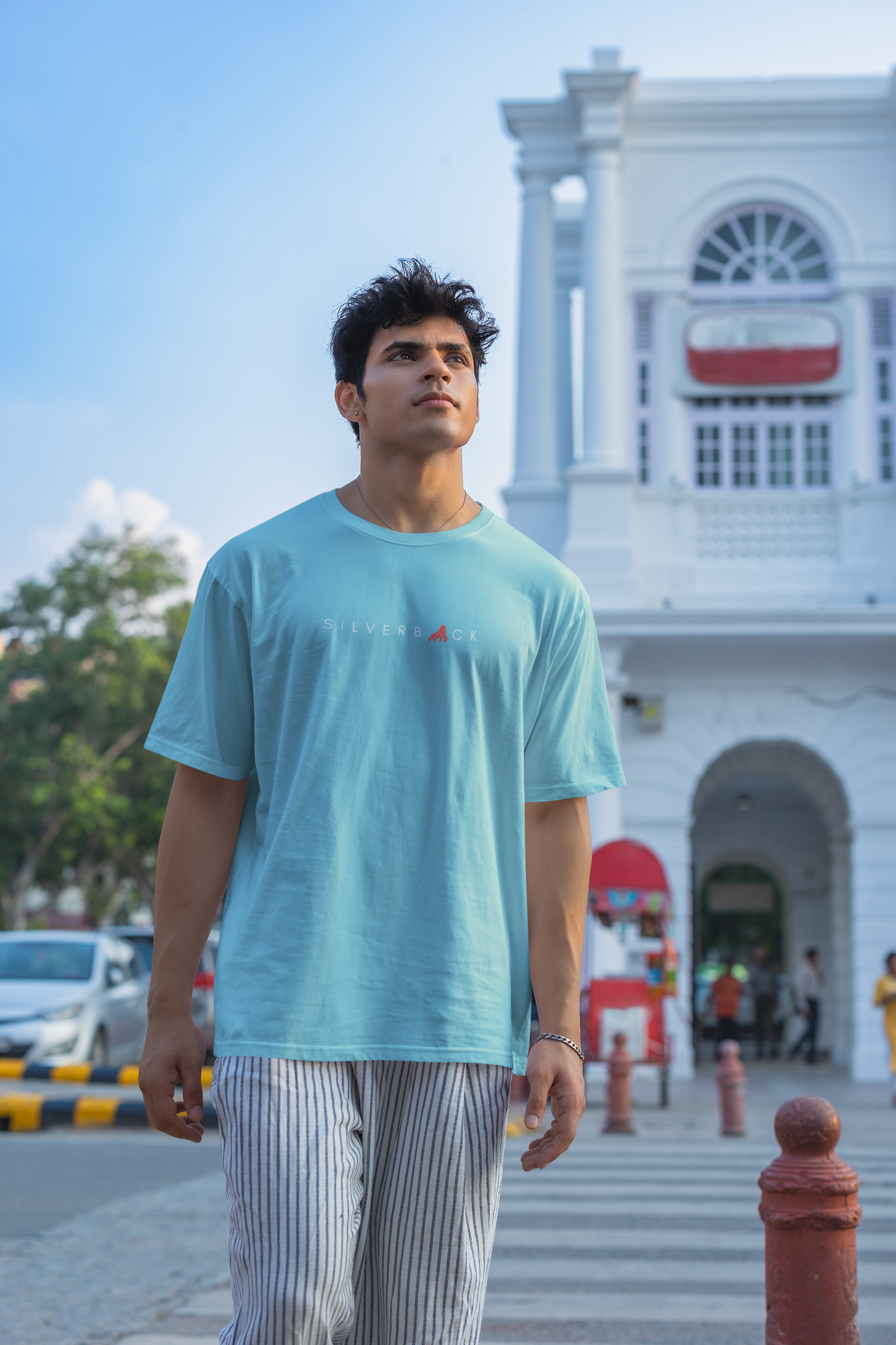 Silverback Oversized Men Cotton T Shirt