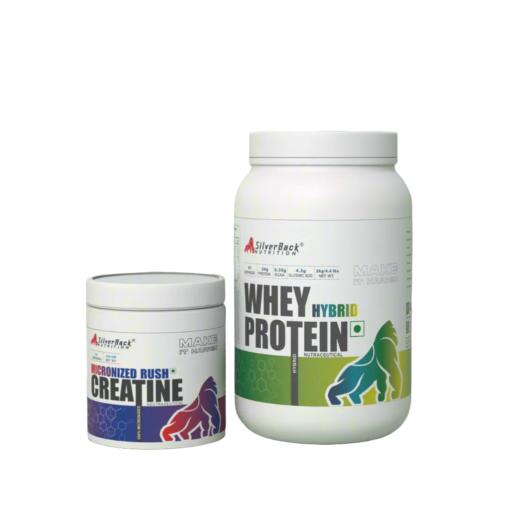 Silverback Muscle Starter Combo (Whey Protein 1.82 lbs + Creatine 100g)