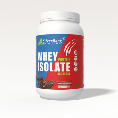 SilverBack Nutrition Whey Protein Isolate  25 G Protein | easy on Gut | No Added Sugar