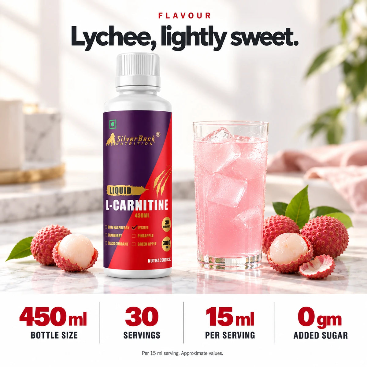 Liquid L-Carnitine Lychee flavour