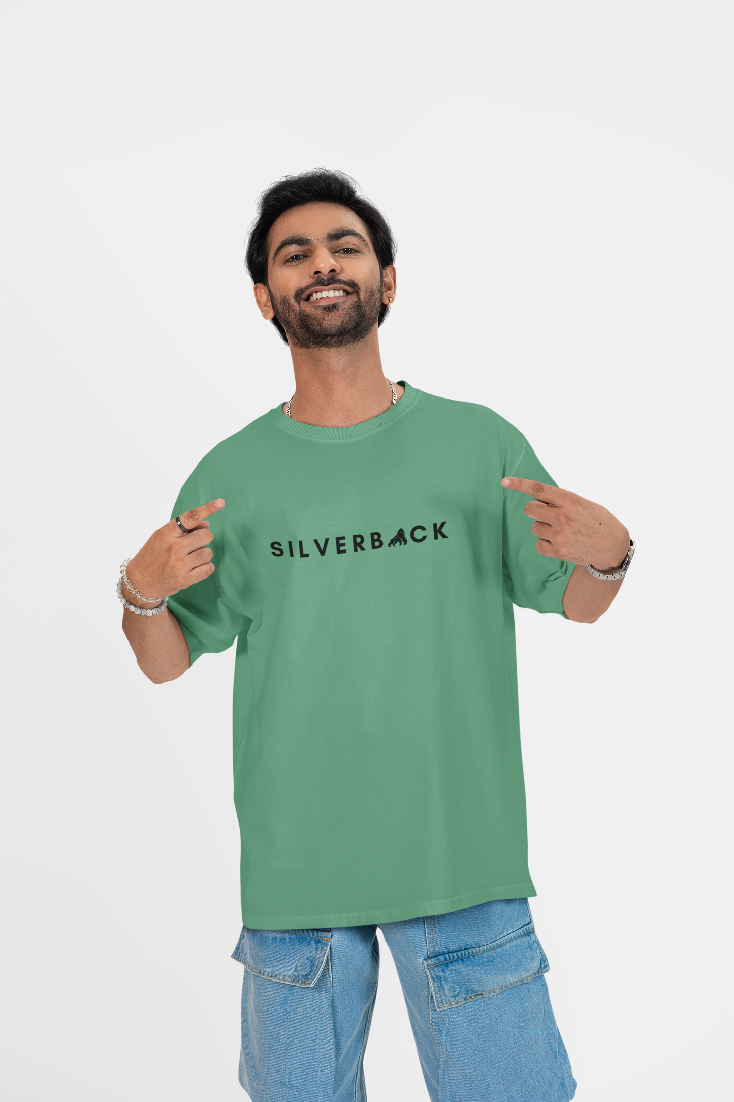 Silverback Oversized Men Cotton T Shirt