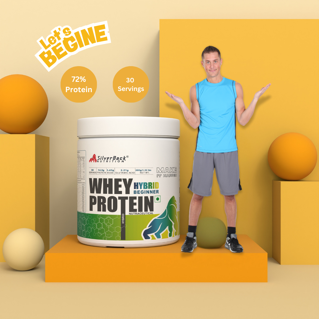 Beginner Whey Protein Hybrid 1.32 lbs | 14.5 G Protein per Scoop (30 servings) 1 Month Pack