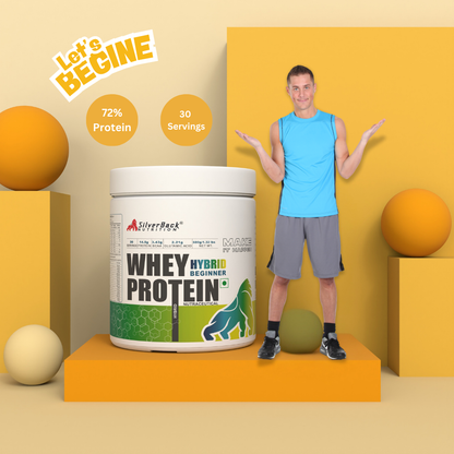 Beginner Whey Protein Hybrid 1.32 lbs | 14.5 G Protein per Scoop (30 servings) 1 Month Pack