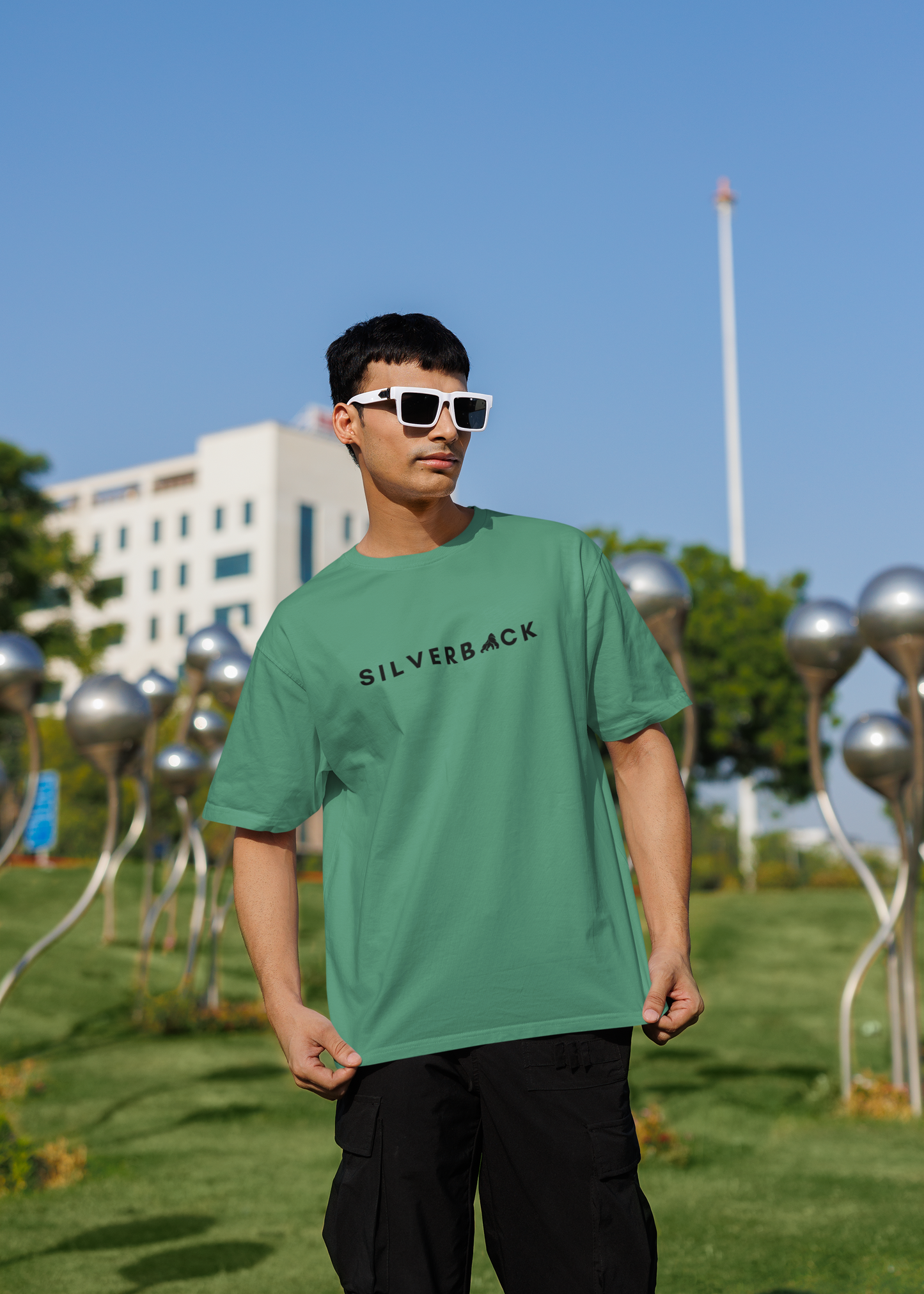 Silverback Oversized Men Cotton T Shirt