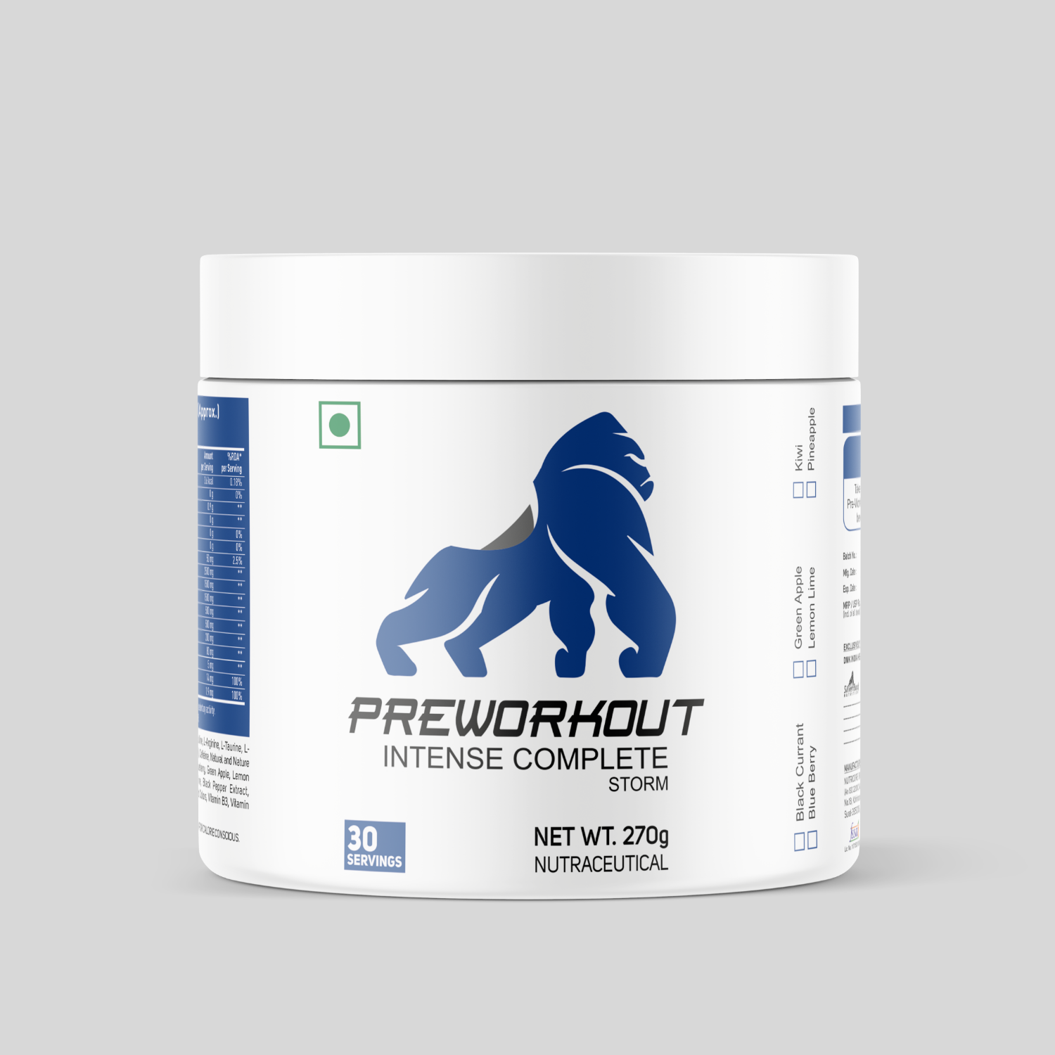 pre workout powder - SilverBack Nutrition