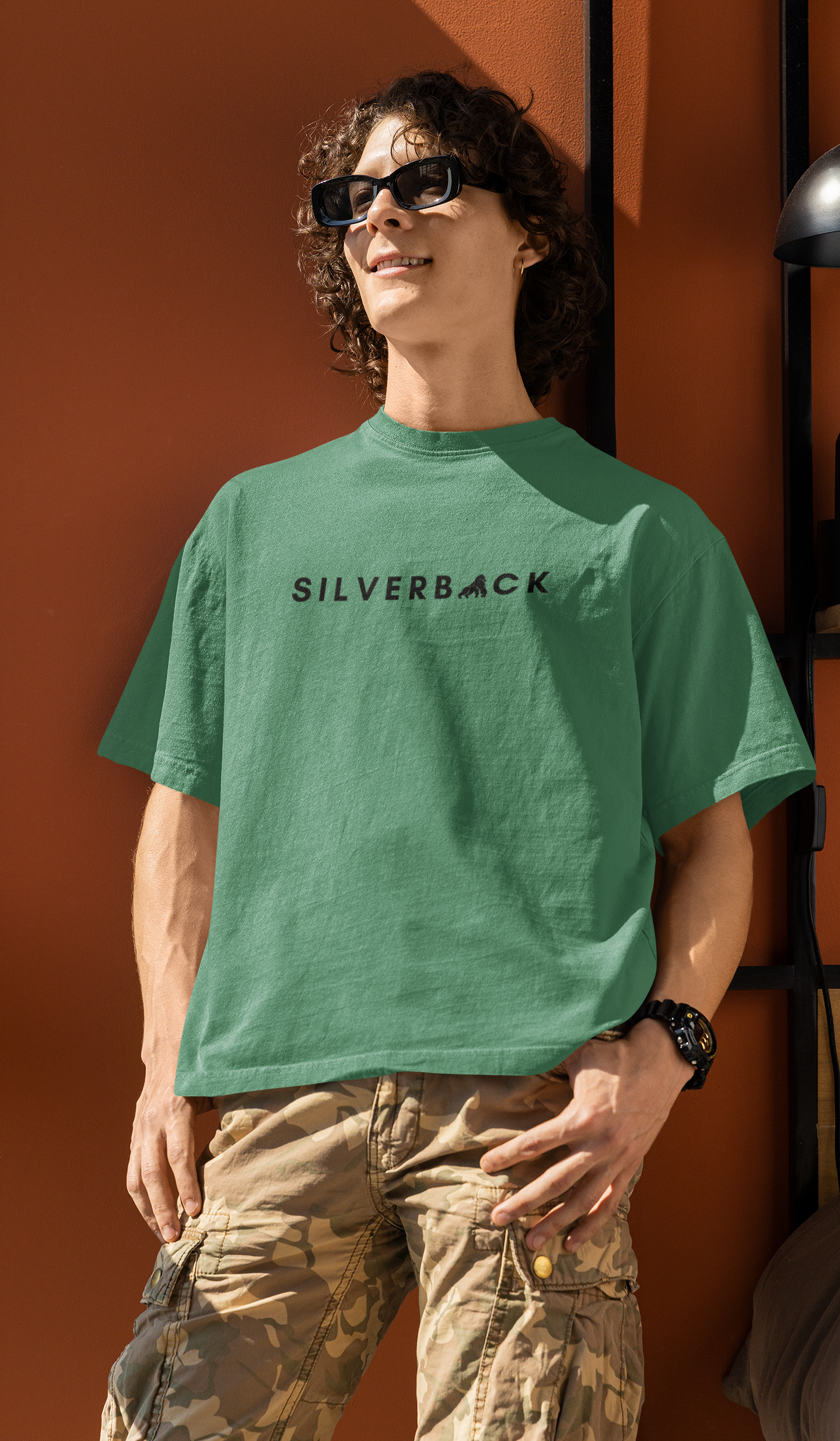 Silverback Oversized Men Cotton T Shirt