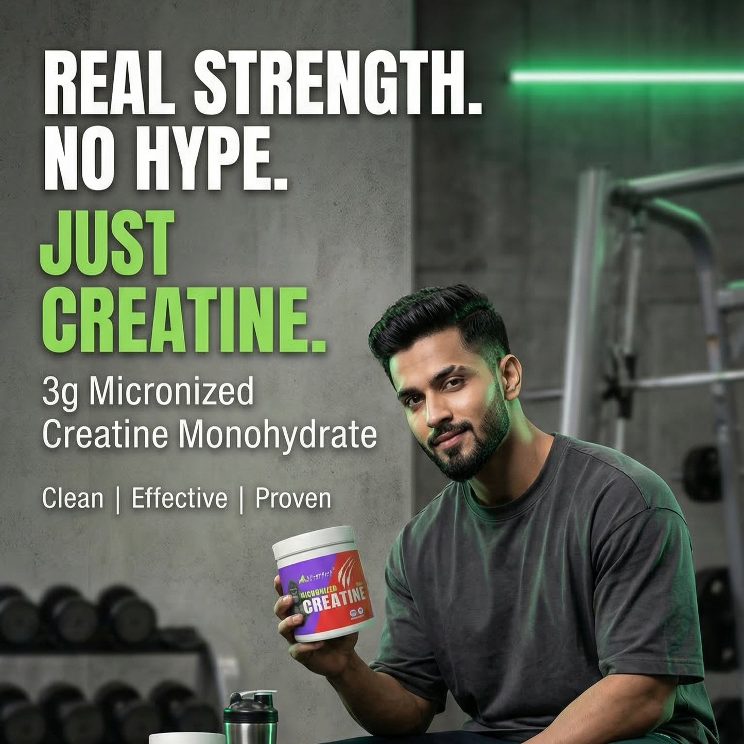 Micronized Creatine Rush 240 Gm (80 serv) unflavored
