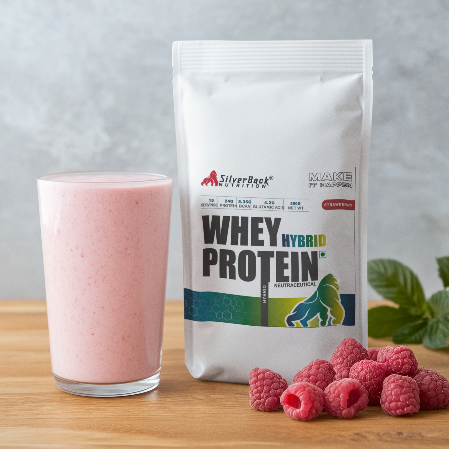 Whey Protein Hybrid 250 GM | 24 G Protein per Scoop
