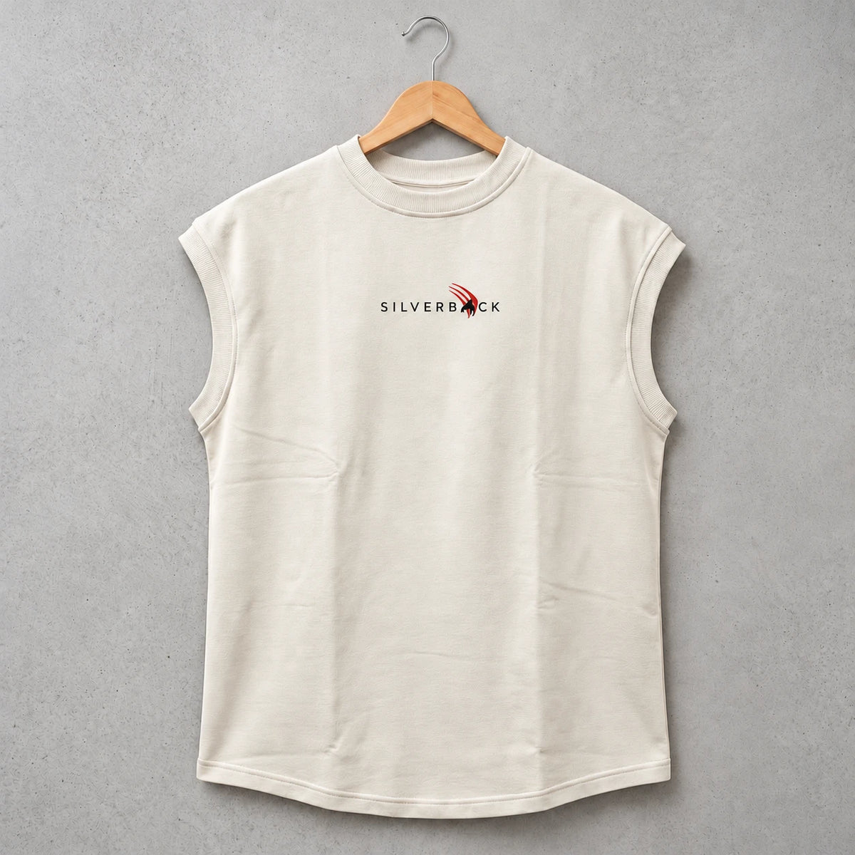 SilverBack Tank Top Premium French Terry in beige